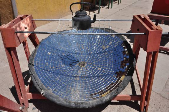 Uso do sol para cozinhae, no Valle del Elqui, no Chile